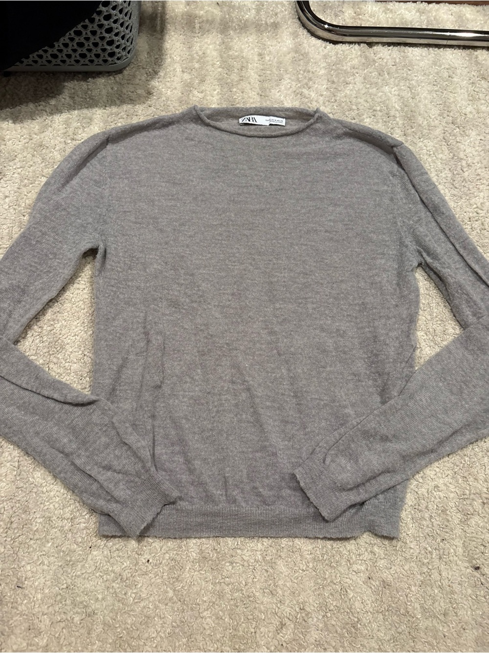 Zara sheer sweater top